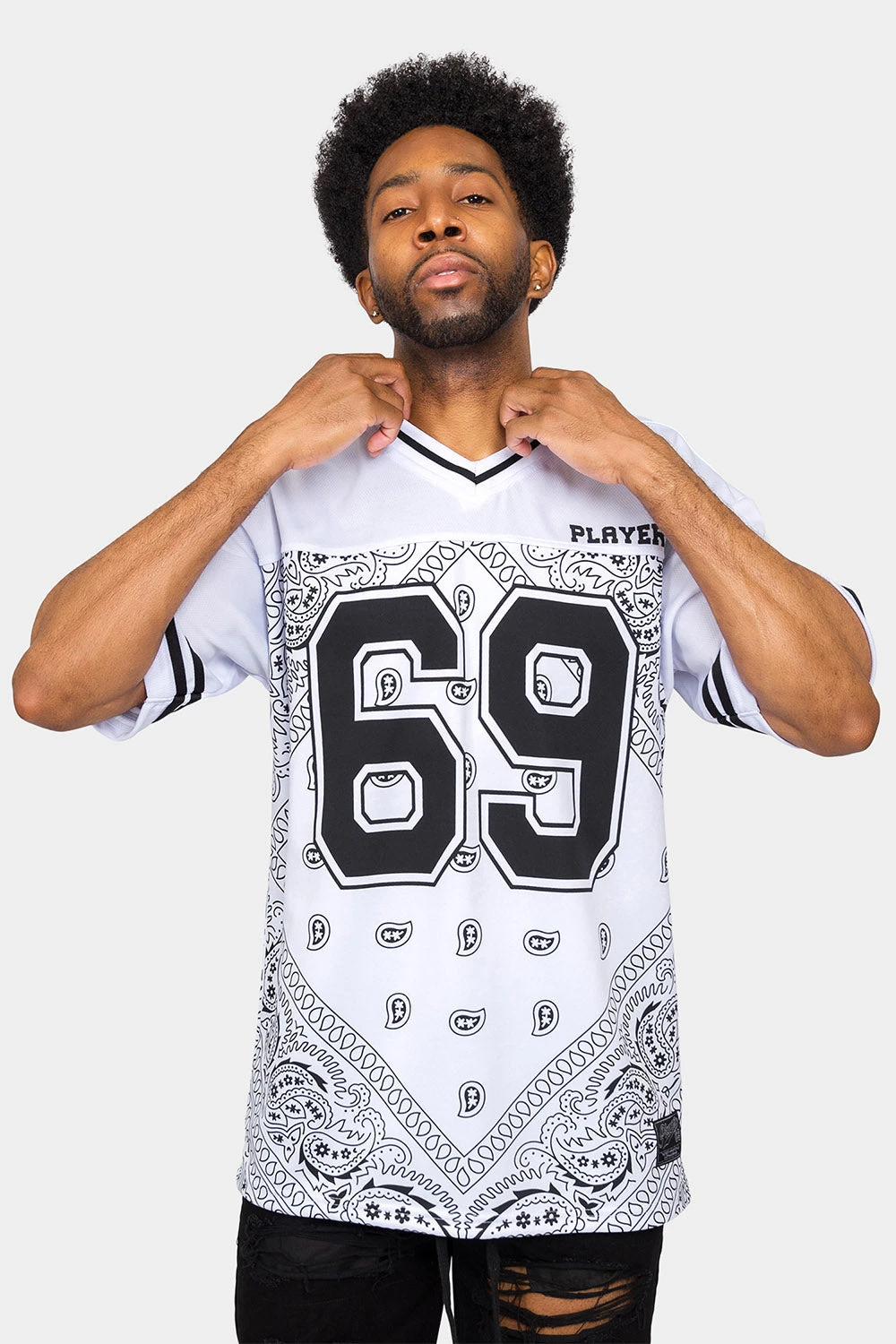 Bandana Paisley 69 Football Jersey 2 Bandana Paisley 69 Football Jersey - Image 2