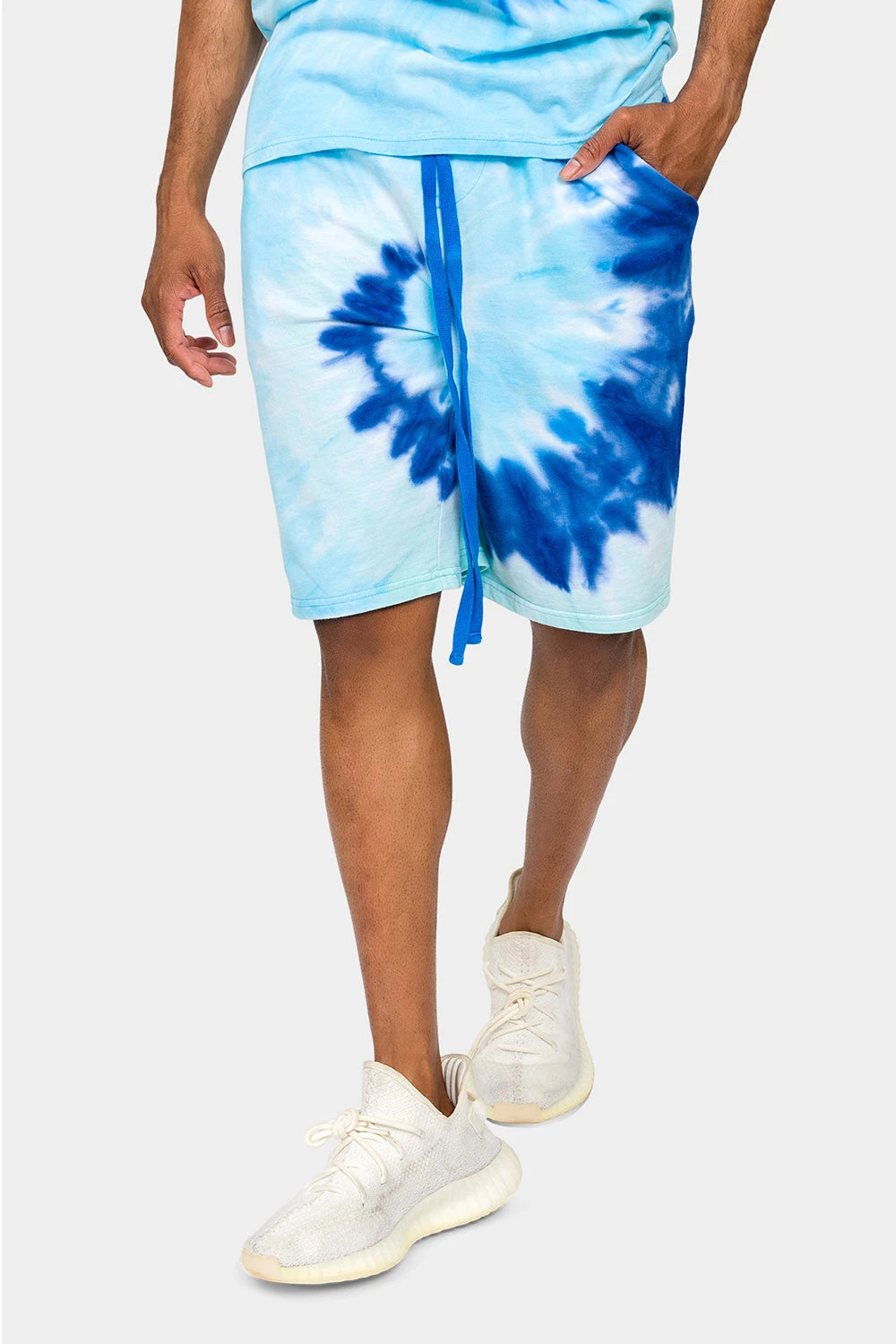 Pastel Contrast Swirl Tie Dye Cotton Shorts 1 Pastel Contrast Swirl Tie Dye Cotton Shorts