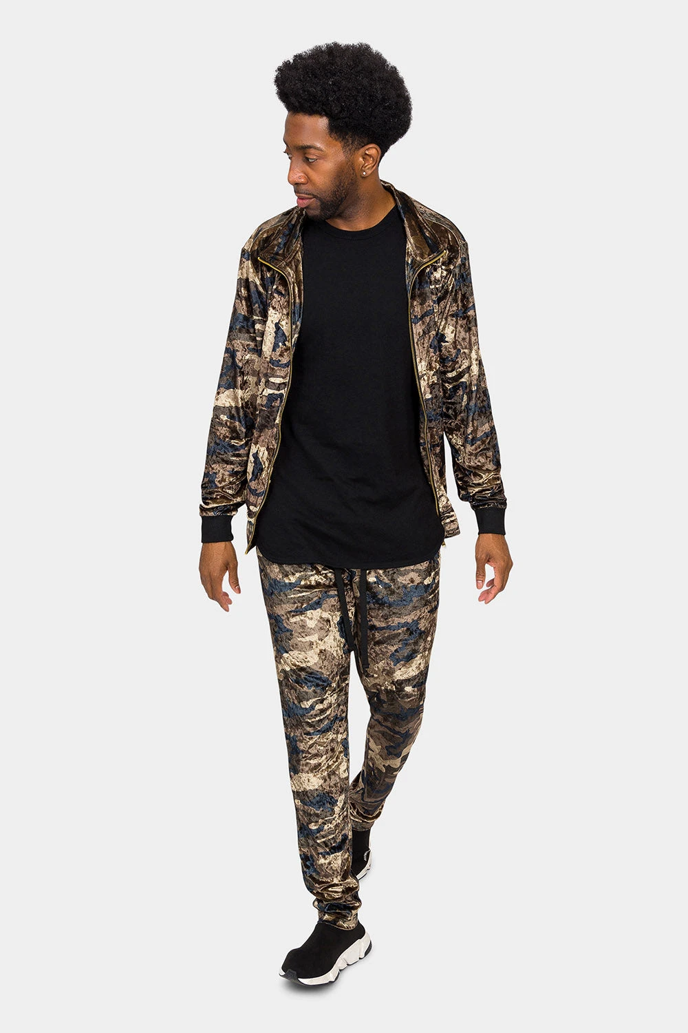 Camo Velvet Velour Track Suit 1 Camo Velvet Velour Track Suit