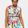 Swirl Tie Dye Cotton Tank Top