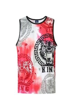 Men's Multicolor King Tiger Tank Top -Victorious 0000s 0000 TT100 KOIFISH 1