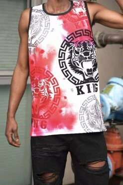Men's Multicolor King Tiger Tank Top -Victorious 0000s 0002 TT100 KOIFISH 3