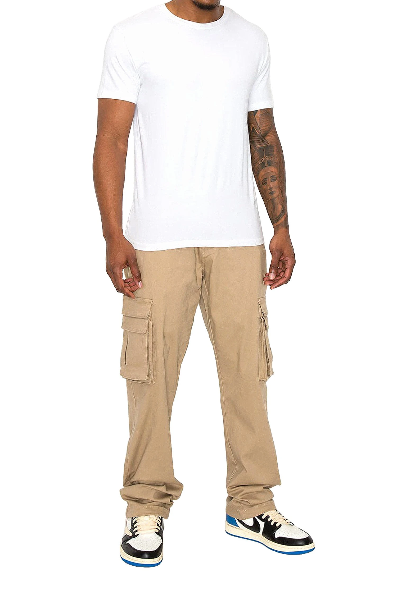 Men's Baggy Relaxed Fit Multiple Pocket Cargo Pants 7 Men's Baggy Relaxed Fit Multiple Pocket Cargo Pants - Image 7