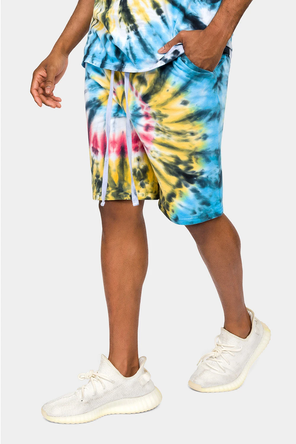 Swirl Tie Dye Cotton Shorts 2 Swirl Tie Dye Cotton Shorts - Image 2