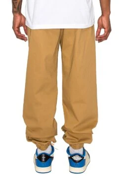 Men's Essential Baggy Fit Solid Jogger Pants -Victorious 0002 JG824 WHEAT 3