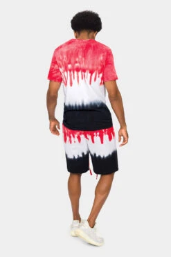 Colorblock Tie Dye Cotton Shirt Shorts Set 14 Colorblock Tie Dye Cotton Shirt Shorts Set -Victorious 0002 JS56 TS7416 RDB 3