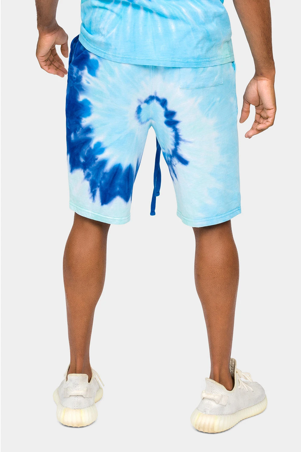 Pastel Contrast Swirl Tie Dye Cotton Shorts 3 Pastel Contrast Swirl Tie Dye Cotton Shorts - Image 3