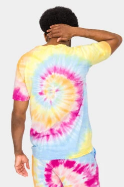 Pastel Contrast Swirl Tie Dye Cotton Shirt -Victorious 0002 TS7418 PST 3