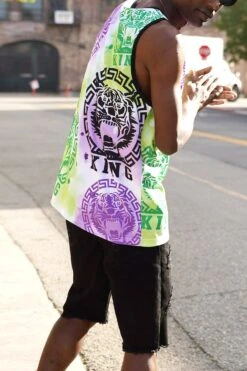 Men's Multicolor King Tiger Tank Top -Victorious 0002s 0003 TT100 MINT 4