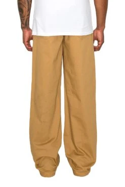 Men's Essential Baggy Fit Open Bottom Jogger Pants -Victorious 0003 JG814 WHEAT 4