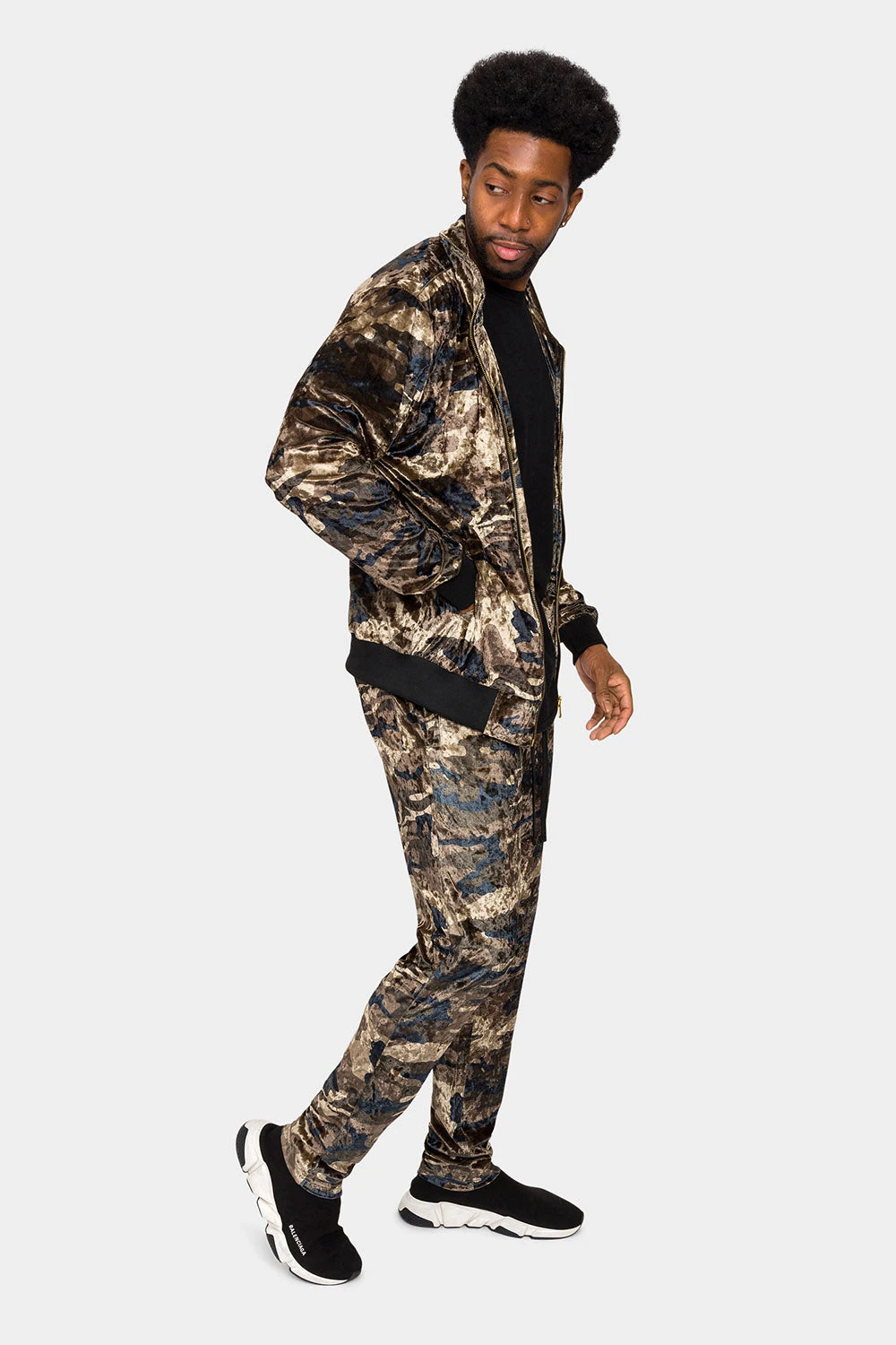 Camo Velvet Velour Track Suit 4 Camo Velvet Velour Track Suit - Image 4
