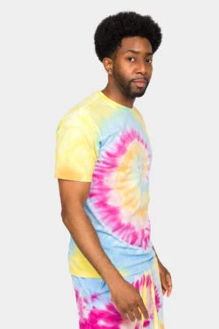 Pastel Contrast Swirl Tie Dye Cotton Shirt -Victorious 0003 TS7418 PST 4