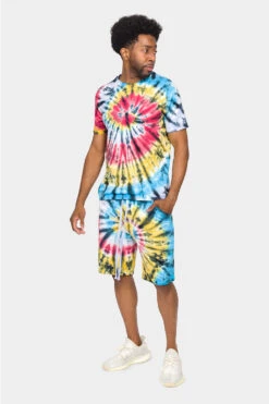 Swirl Tie Dye Cotton Shorts 9 Swirl Tie Dye Cotton Shorts -Victorious 0004 JS57 MTI 5