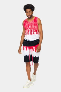 Colorblock Tie Dye Cotton Tank Top 14 Colorblock Tie Dye Cotton Tank Top -Victorious 0004 TT86 RDB 5