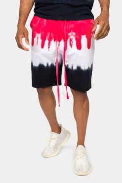 Colorblock Tie Dye Cotton Shirt Shorts Set 17 Colorblock Tie Dye Cotton Shirt Shorts Set -Victorious 0005 JS56 TS7416 RDB 6