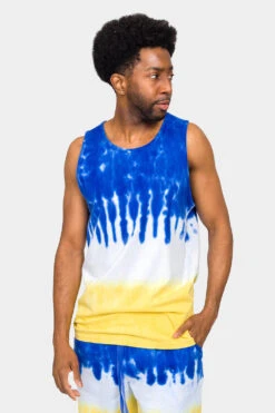 Colorblock Tie Dye Cotton Tank Top 15 Colorblock Tie Dye Cotton Tank Top -Victorious 0005 TT86 ROG 1