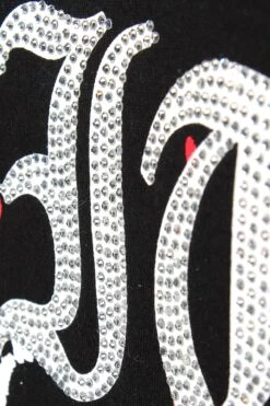 Men's Paint Splatter Faith Rhinestone Graphic T-Shirt -Victorious 0006 TS7495 BLK 3