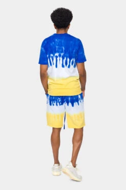 Colorblock Tie Dye Cotton Shirt Shorts Set 20 Colorblock Tie Dye Cotton Shirt Shorts Set -Victorious 0008 JS56 TS7416 ROG 3
