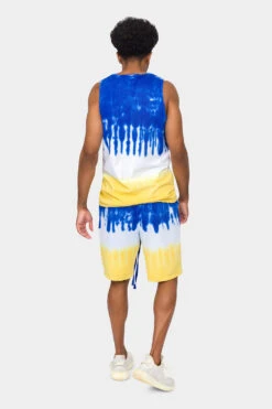 Colorblock Tie Dye Cotton Tank Top Shorts Set 20 Colorblock Tie Dye Cotton Tank Top Shorts Set -Victorious 0008 JS56 TT86 ROG 3