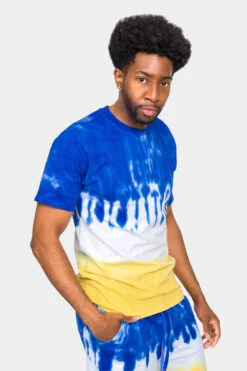 Colorblock Tie Dye Cotton Shirt -Victorious 0008 TS7416 ROG 4