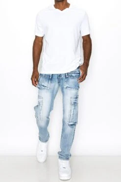 Utility Cargo Multi Pockets Denim Jeans -Victorious 0009 DL1443 IND 4