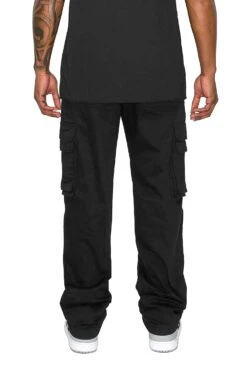 Men's Baggy Relaxed Fit Multiple Pocket Cargo Pants 24 Men's Baggy Relaxed Fit Multiple Pocket Cargo Pants -Victorious 0009 DL1479 BLACK 3