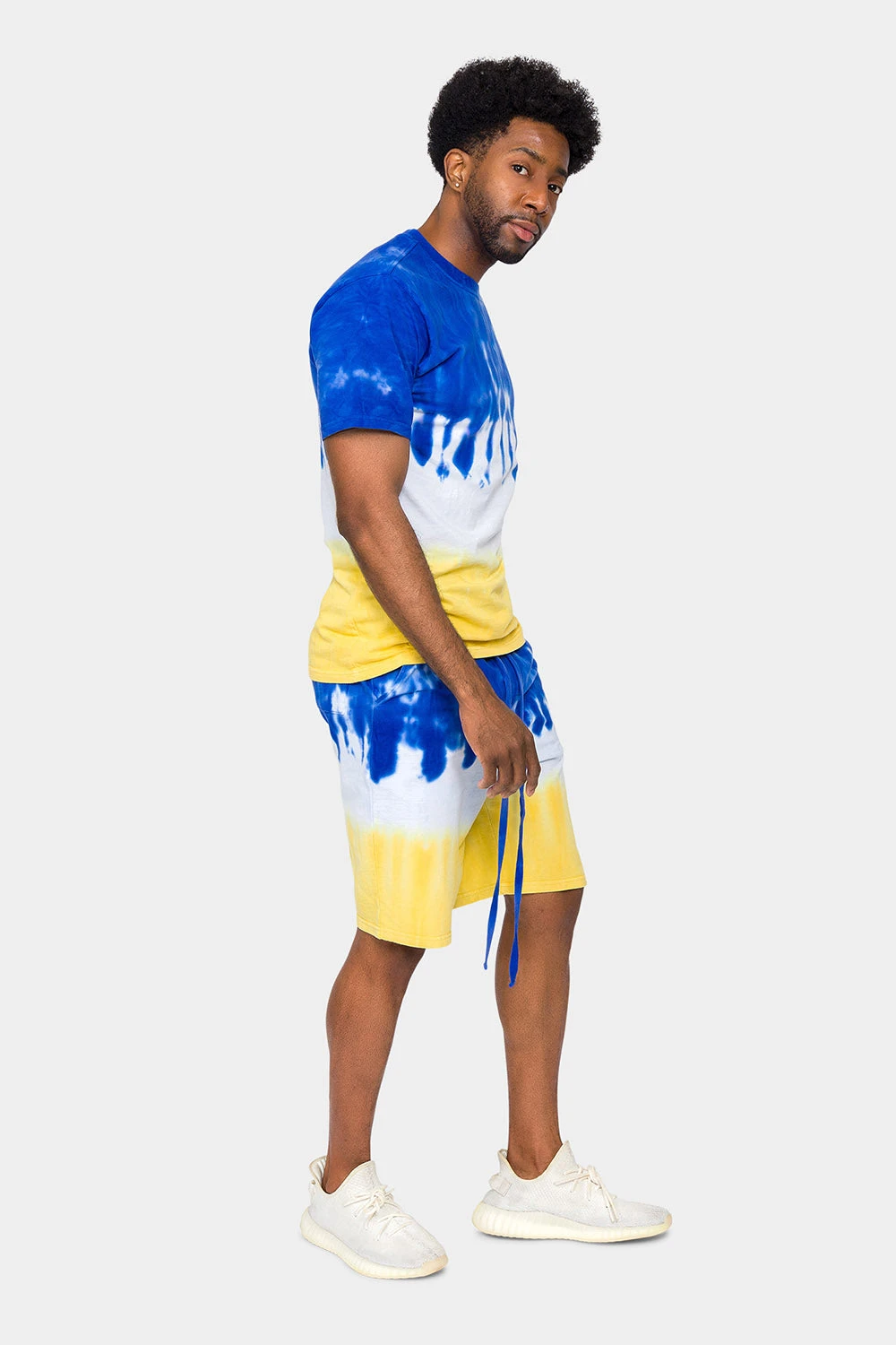 Colorblock Tie Dye Cotton Shirt Shorts Set 10 Colorblock Tie Dye Cotton Shirt Shorts Set - Image 10