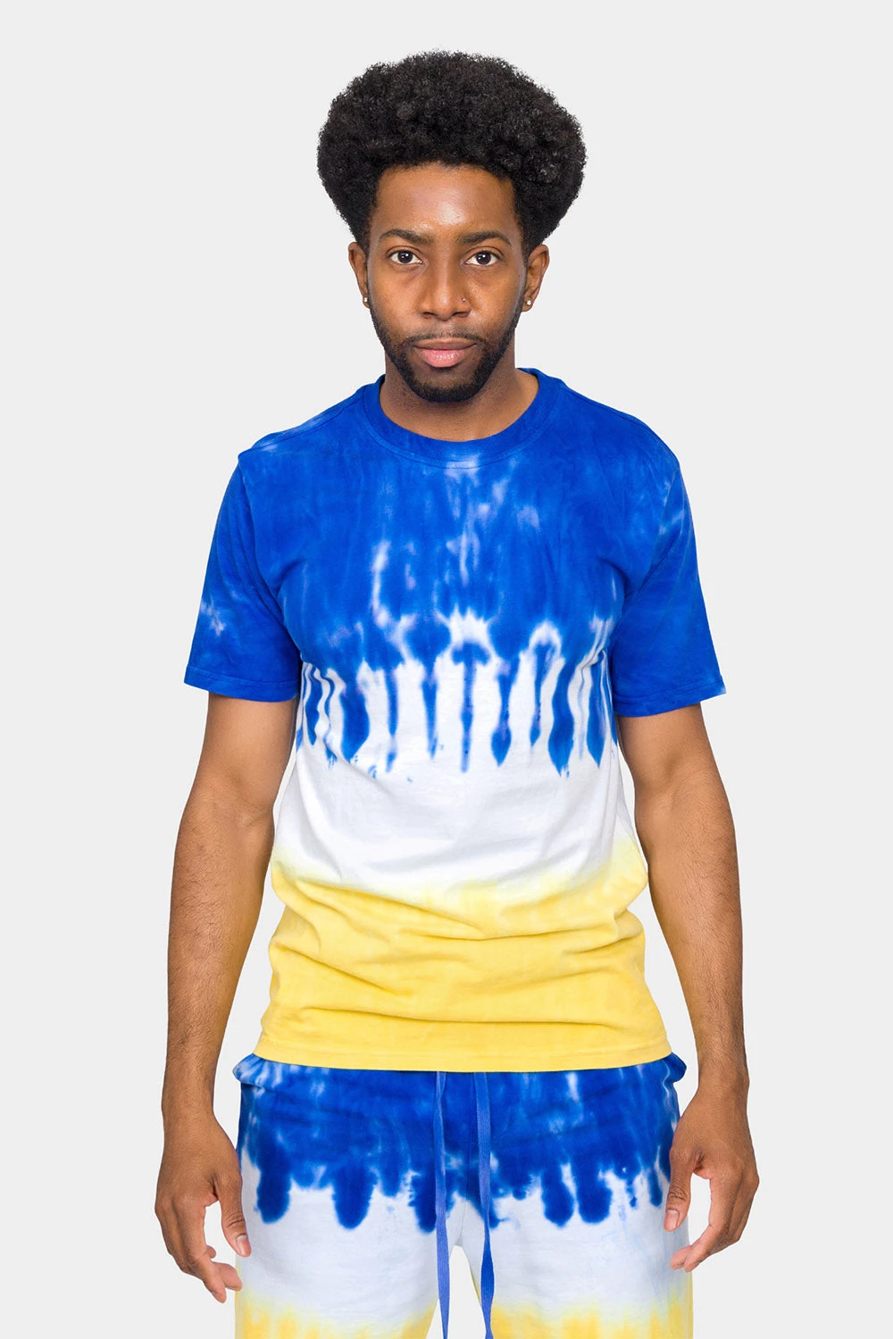 Colorblock Tie Dye Cotton Shirt Shorts Set 11 Colorblock Tie Dye Cotton Shirt Shorts Set - Image 11