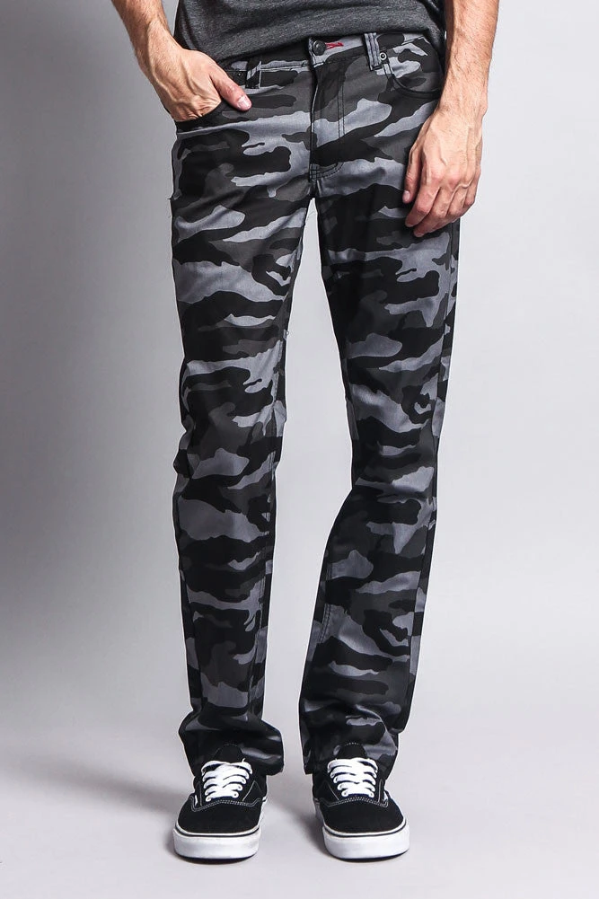 Men's Camo Slim Fit Pants 2 Men's Camo Slim Fit Pants - Image 2