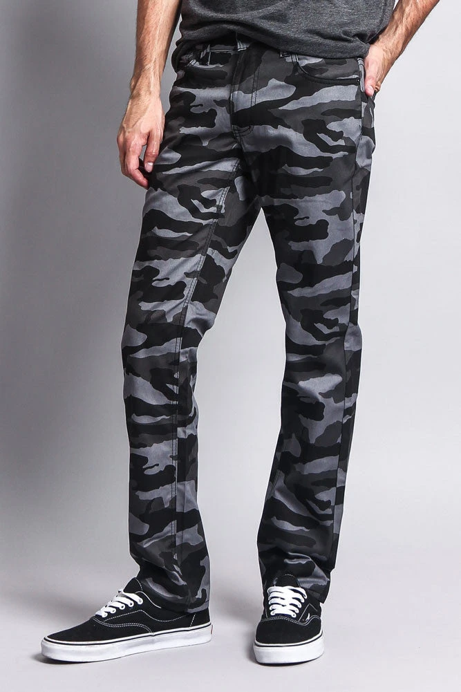 Men's Camo Slim Fit Pants 3 Men's Camo Slim Fit Pants - Image 3