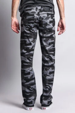 Men's Camo Slim Fit Pants 18 Men's Camo Slim Fit Pants -Victorious AR168 BLK 3