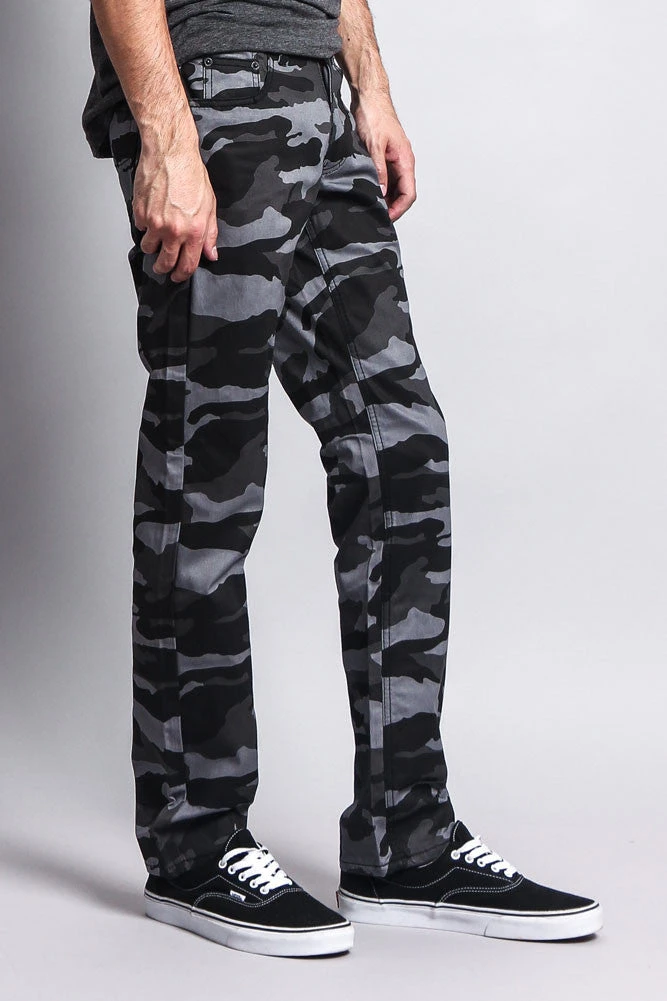 Men's Camo Slim Fit Pants 5 Men's Camo Slim Fit Pants - Image 5