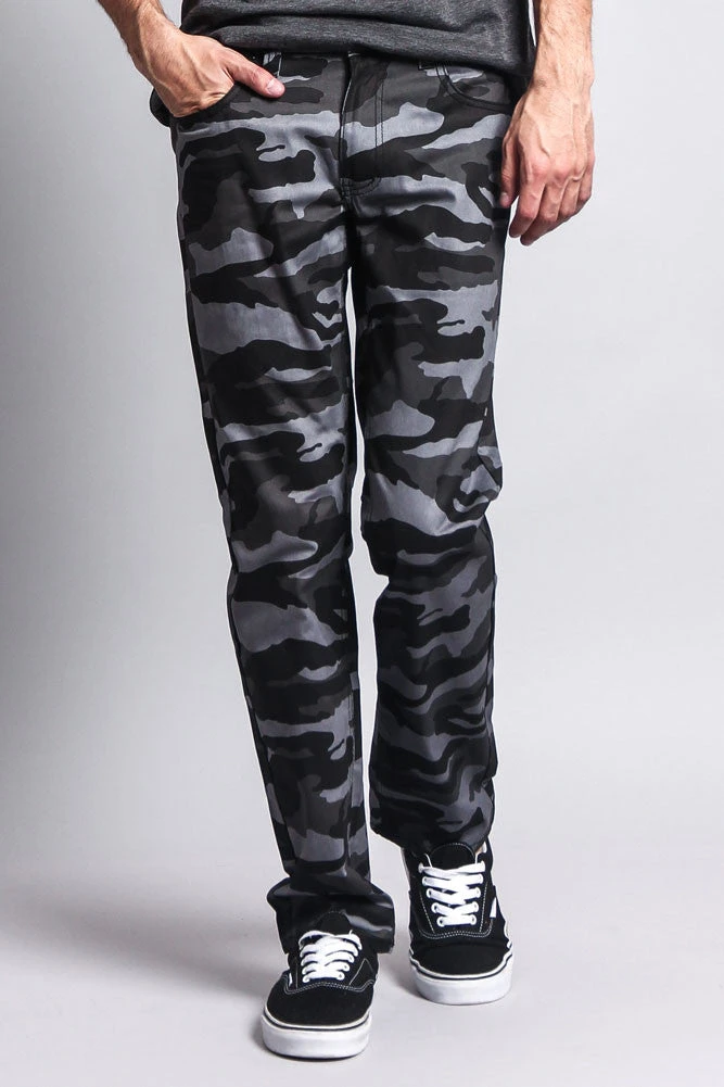 Men's Camo Slim Fit Pants 6 Men's Camo Slim Fit Pants - Image 6