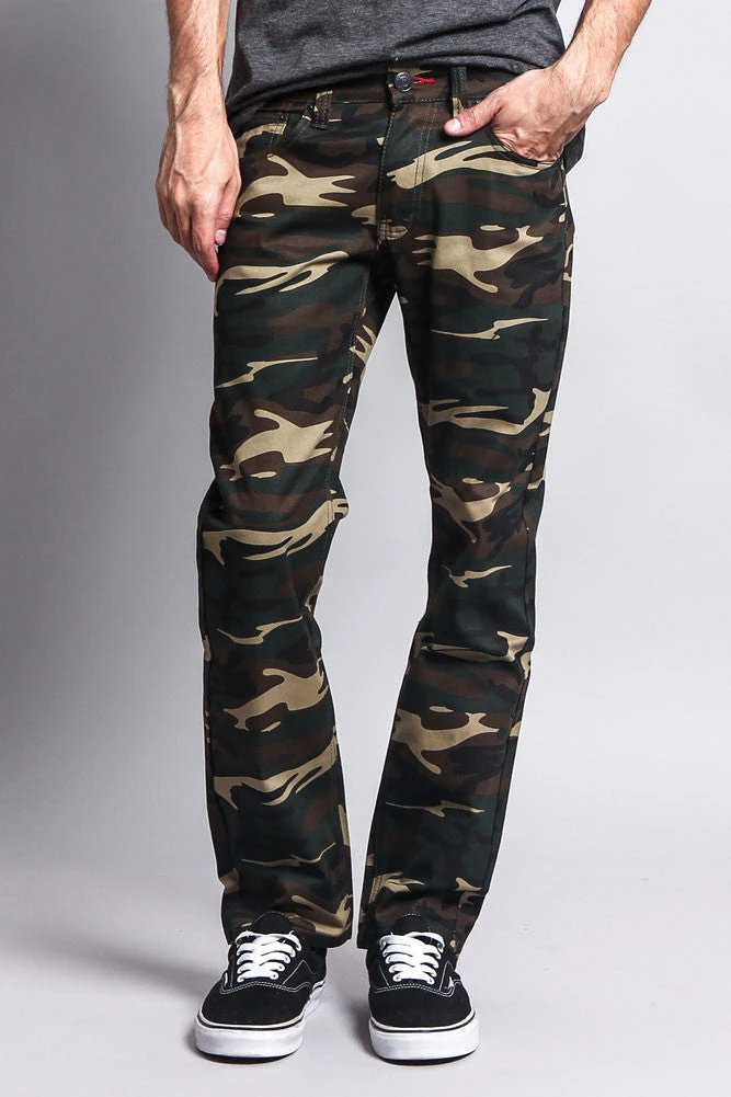 Men's Camo Slim Fit Pants 1 Men's Camo Slim Fit Pants