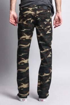 Men's Camo Slim Fit Pants 22 Men's Camo Slim Fit Pants -Victorious AR168 KHK 3