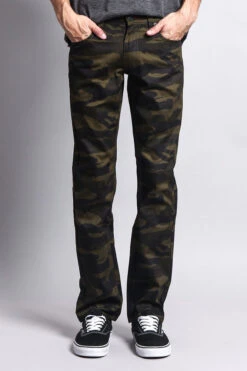 Men's Camo Slim Fit Pants 25 Men's Camo Slim Fit Pants -Victorious AR168 OLV 1