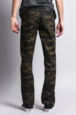 Men's Camo Slim Fit Pants 27 Men's Camo Slim Fit Pants -Victorious AR168 OLV 3
