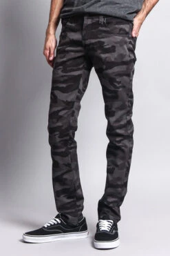 Men's Camo Skinny Jeans 22 Men's Camo Skinny Jeans -Victorious AR169 BLK 2
