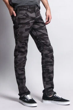 Men's Camo Skinny Jeans 24 Men's Camo Skinny Jeans -Victorious AR169 BLK 4