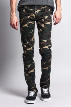 Men's Camo Skinny Jeans 29 Men's Camo Skinny Jeans -Victorious AR169 KHK 5