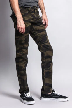 Men's Camo Skinny Jeans 32 Men's Camo Skinny Jeans -Victorious AR169 OLV 4