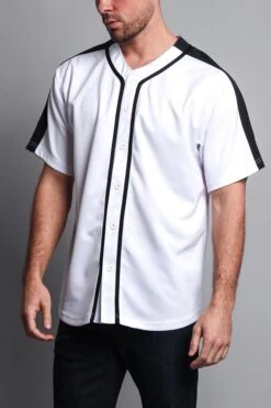 Men's Two Tone Baseball Jersey -Victorious BJ38 WTB 2