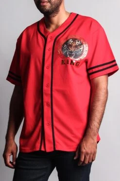 King Tiger Baseball Jersey -Victorious BJ39 RED 2