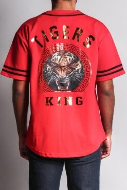 King Tiger Baseball Jersey -Victorious BJ39 RED 3