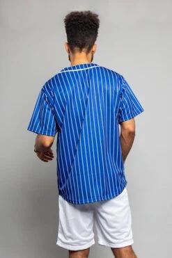 Pin Striped Baseball Jersey -Victorious BJ44 RBL 3