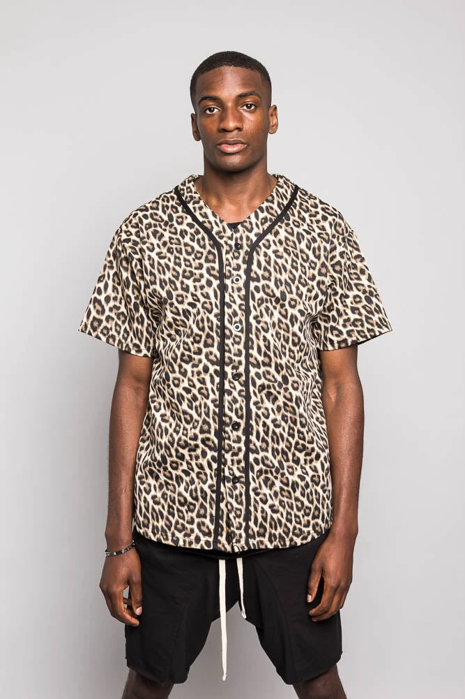 Leopard Print Baseball Jersey 1 Leopard Print Baseball Jersey