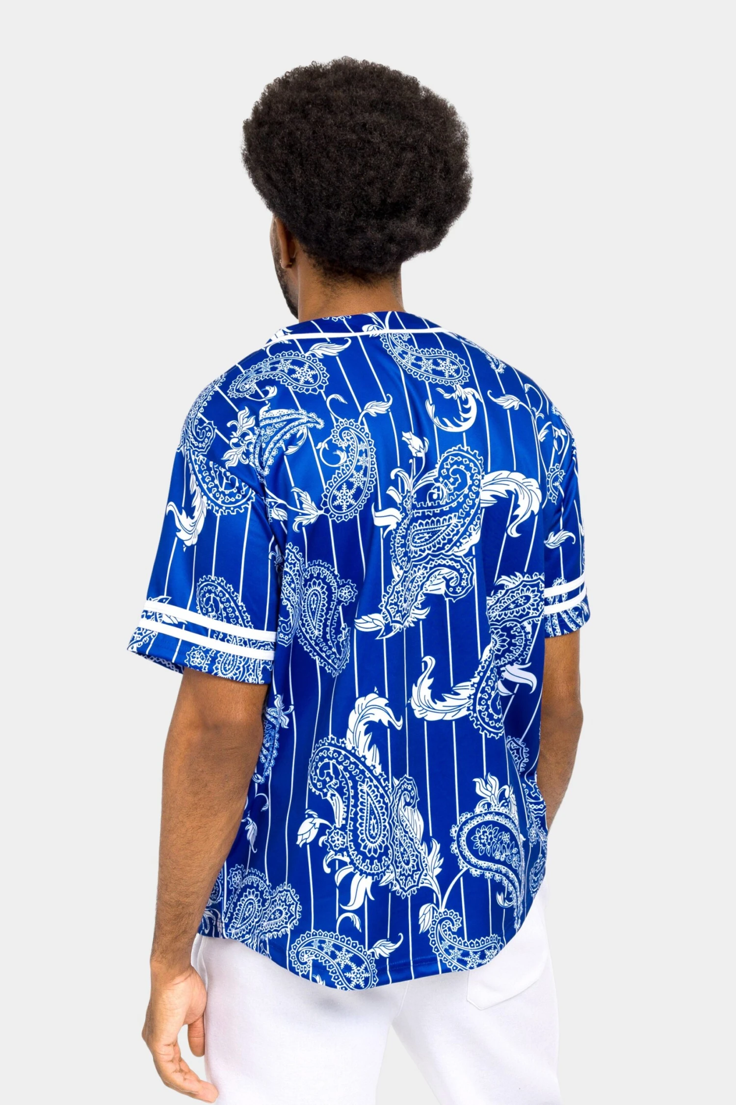 Essential Pinstripe Bandana Paisley Baseball Jersey 8 Essential Pinstripe Bandana Paisley Baseball Jersey - Image 8