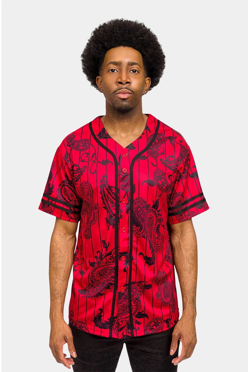 Essential Pinstripe Bandana Paisley Baseball Jersey 1 Essential Pinstripe Bandana Paisley Baseball Jersey