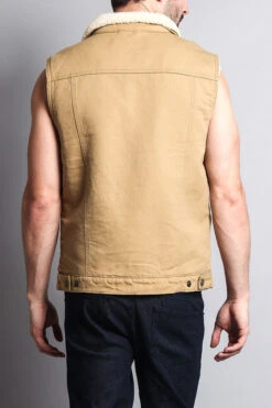 Faux Shearling Vest -Victorious DK113 WHE 4