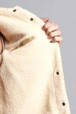 Faux Shearling Vest -Victorious DK113 WHE 6